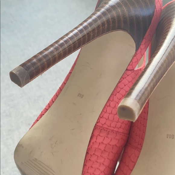 2/$40 leather Guess Coral peep pumps. - Picture 7 of 7